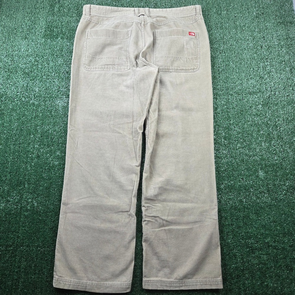 The North Face Mens Corduroy Pants 38 Tan Beige Baggy Fit Outdoor Trousers